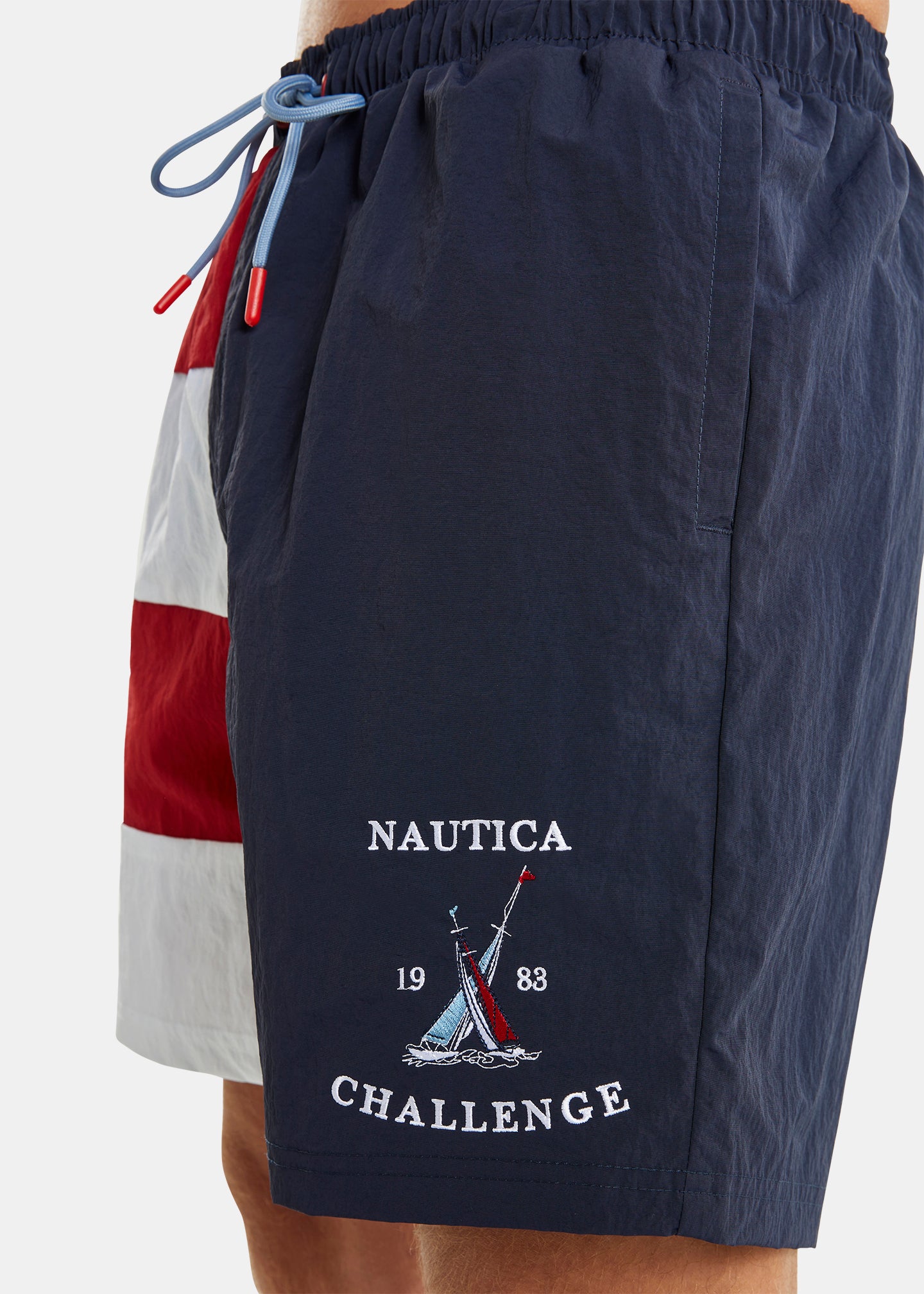 Nautica Kansas 6" Swim Short - Crimson - Detail