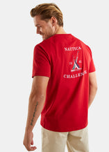 Load image into Gallery viewer, Nautica Manitoba T-Shirt - Crimson - Back
