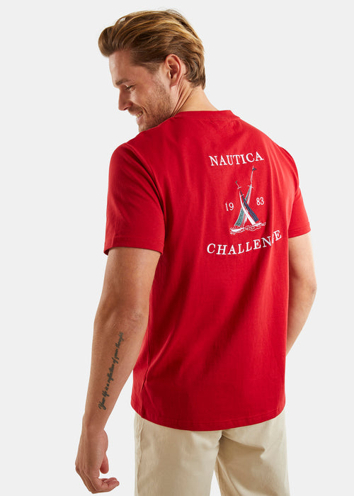 Nautica Manitoba T-Shirt - Crimson - Back