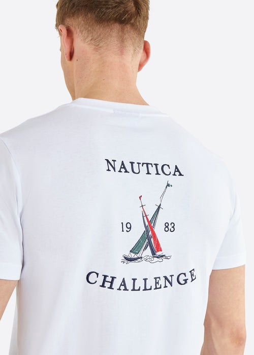 Nautica Manitoba T-Shirt - White - Detail