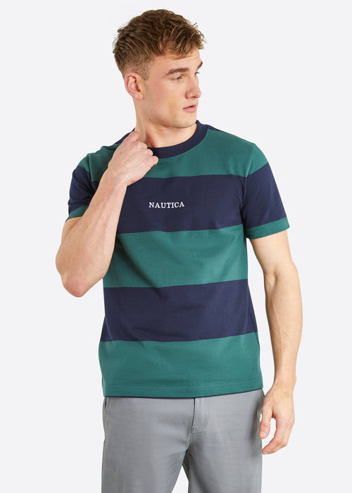 Nautica Pelican T-Shirt - Moss Green - Front