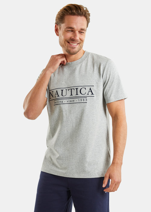 Nautica Tennessee T-Shirt - Grey Marl - Front 
