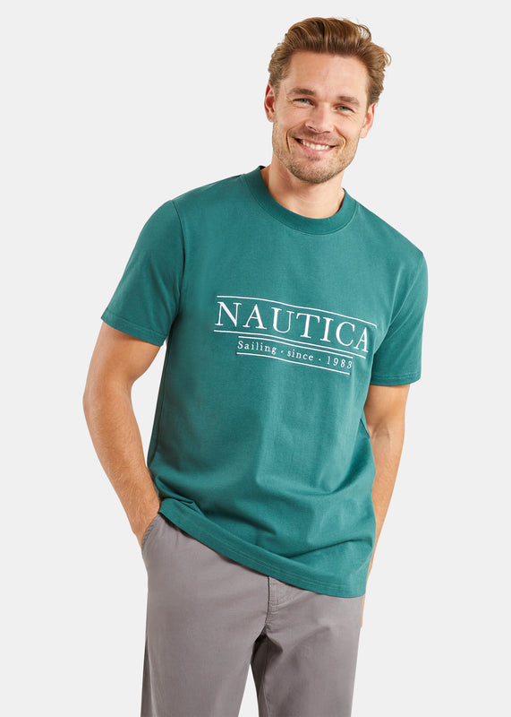 Nautica Tennessee T-Shirt - Moss Green - Front