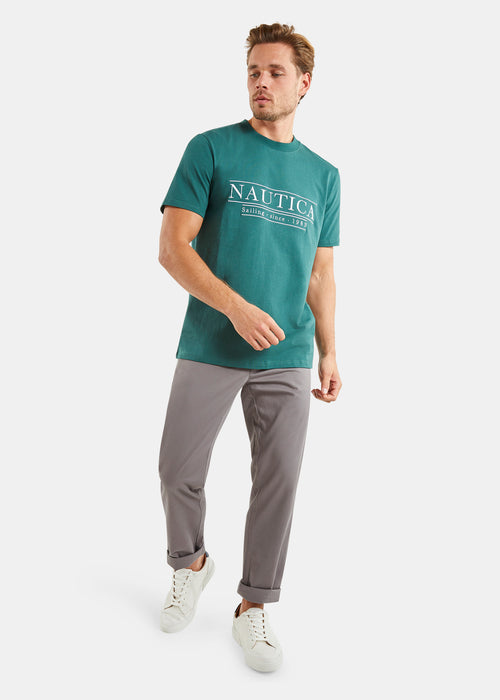 Nautica Tennessee T-Shirt - Moss Green - Full Body
