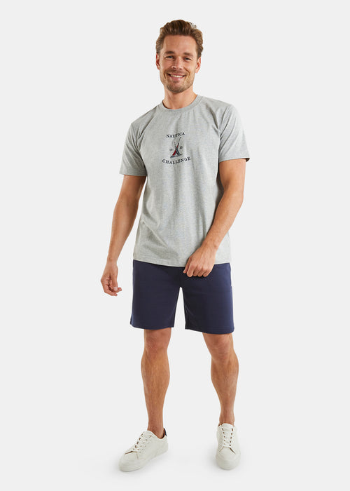 Nautica Wisconsin T-Shirt - Grey Marl - Full Body