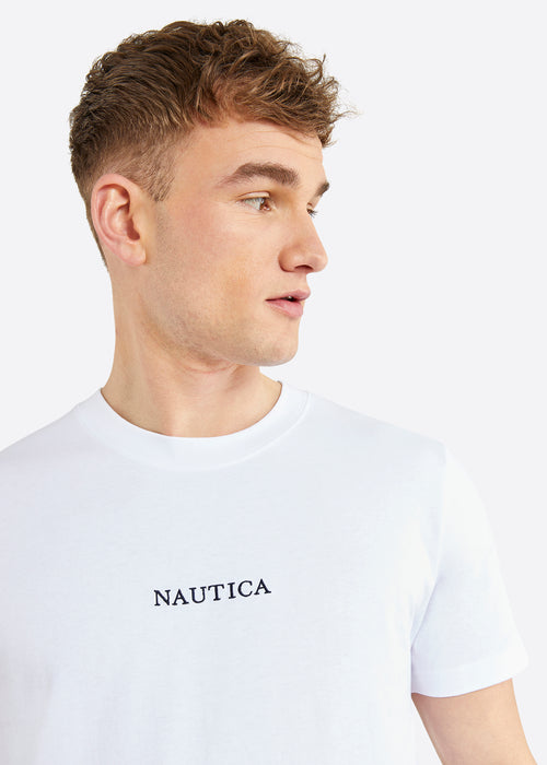 Nautica Ybor T-Shirt - White - Detail