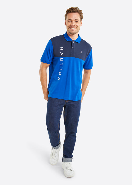 Nautica Aethan Polo Shirt - Cobat - Full Body