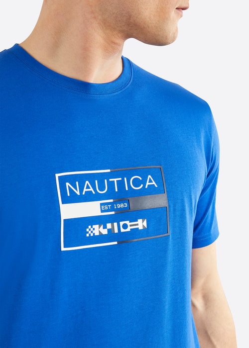 Nautica Alves T-Shirt - Cobalt - Detail