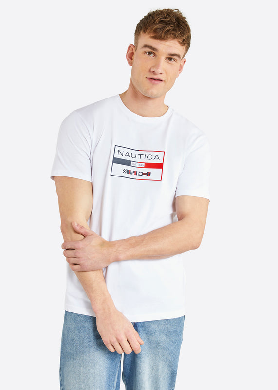 Nautica Alves T-Shirt - White - Front