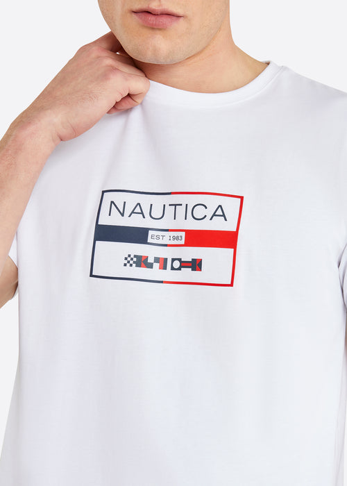 Nautica Alves T-Shirt - White - Detail