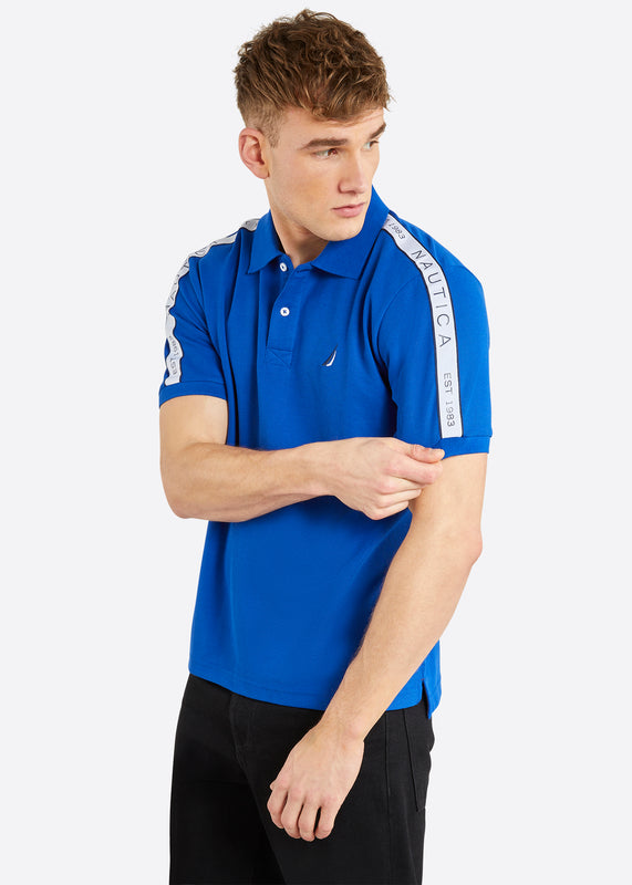 Nautica Connolly Polo Shirt - Cobalt - Front