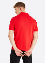 Load image into Gallery viewer, Nautica Connolly Polo Shirt - True Red - Back
