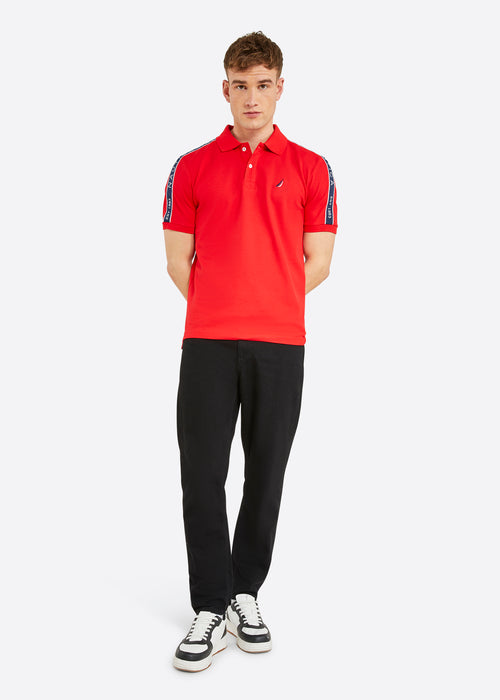 Nautica Connolly Polo Shirt - True Red - Full Body