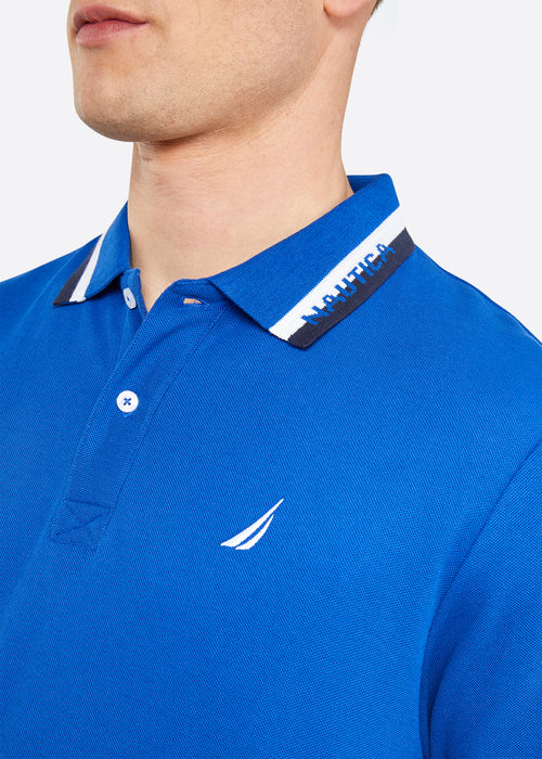 Nautica Elm Polo Shirt - Cobalt - Detail