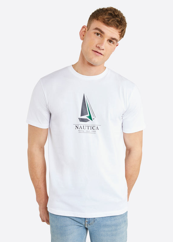 Nautica Evander T-Shirt - White - Front
