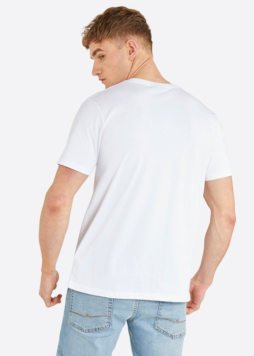 Nautica Evander T-Shirt - White - Back