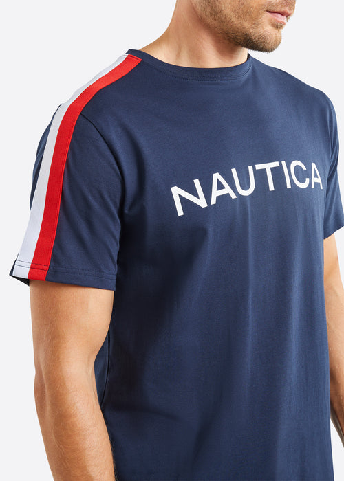 Nautica Heckmond T-Shirt - Dark Navy - Detail