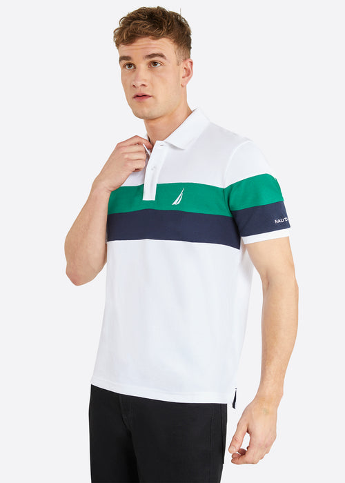 Nautica Ike Polo Shirt - White - Front