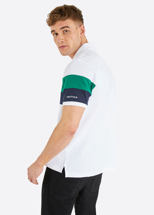 Nautica Ike Polo Shirt - White - Back