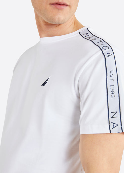 Nautica Inverness T-Shirt - White - Detail
