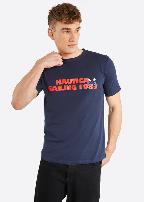 Nautica Kylian T-Shirt - Dark Navy - Front