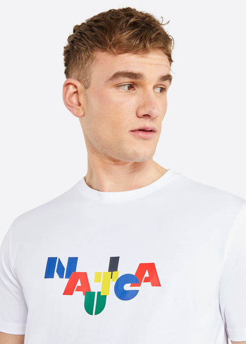 Nautica Lorenze T-Shirt - White - Detail