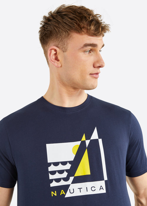 Nautica Lossie T-Shirt - Dark Navy - Detail