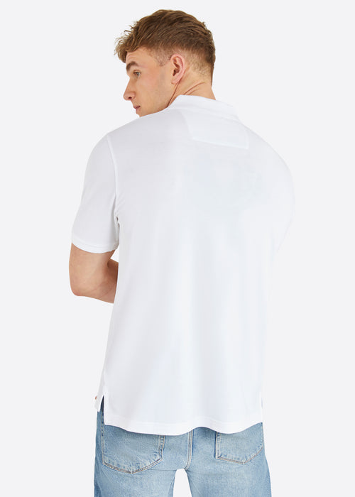 Nautica Quentin Polo Shirt - White - Back
