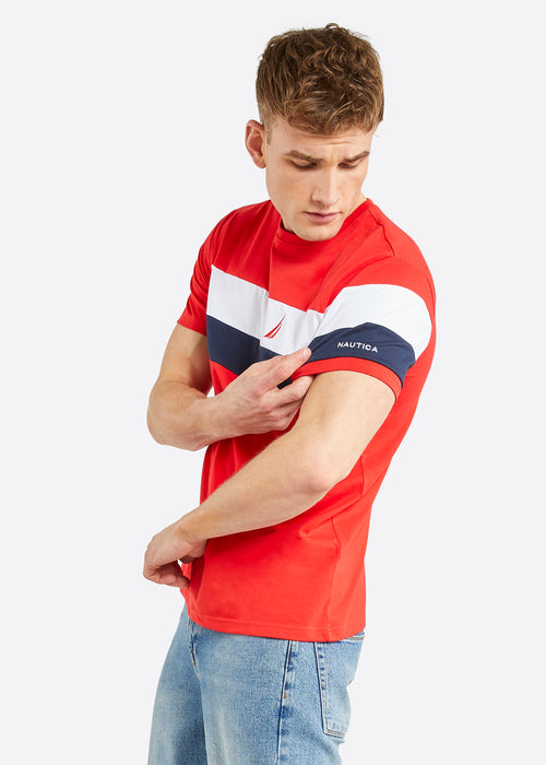 Nautica Ronin T-Shirt - True Red - Front