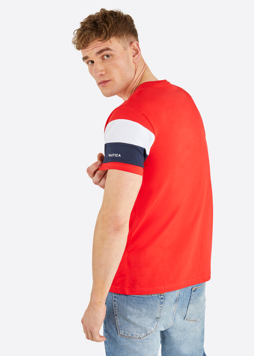 Nautica Ronin T-Shirt - True Red - Back