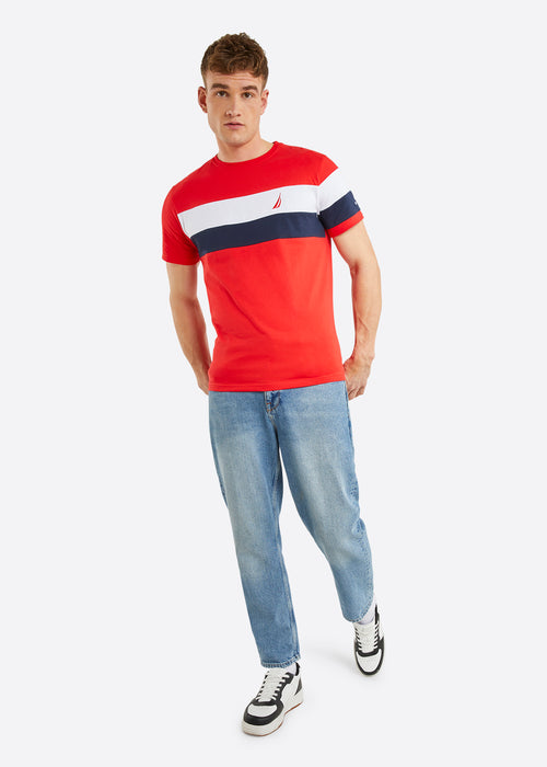 Nautica Ronin T-Shirt - True Red - Full Body