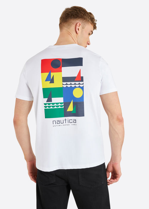 Nautica Salem T-Shirt - White - Back