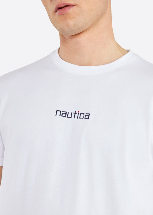 Nautica Salem T-Shirt - White - Detail