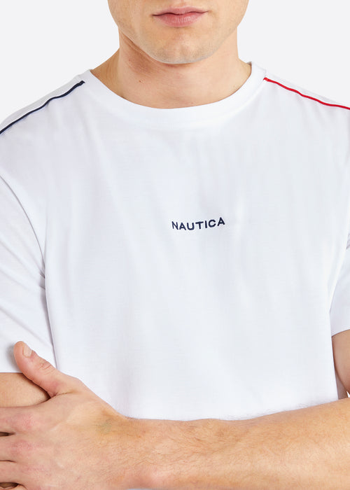 Nautica Wylder T-Shirt - White - Detail