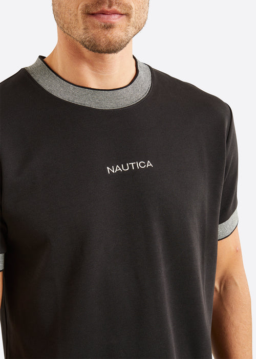 Nautica Cannon T-Shirt - Black - Detail