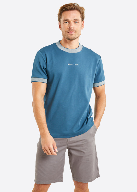 Nautica Cannon T-Shirt - Teal - Front