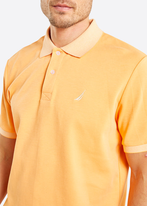 Nautica Emory Polo Shirt - Apricot - Detail