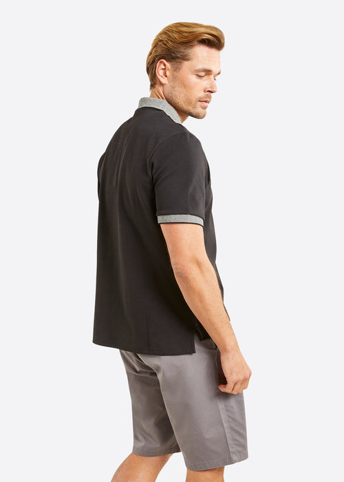Nautica Emory Polo Shirt - Black - Back