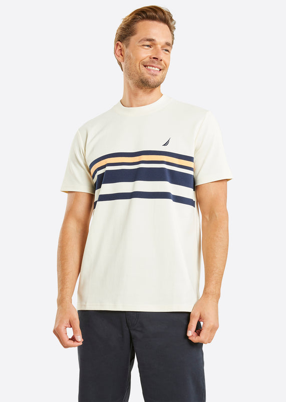 Nautica Stetson T-Shirt - Ecru - Front