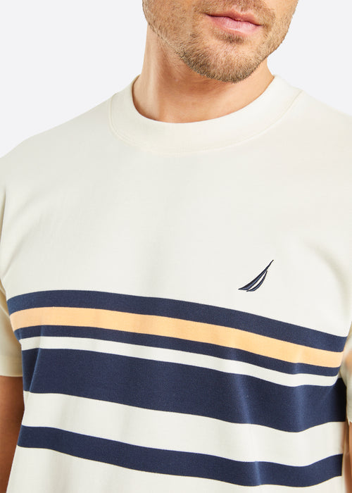 Nautica Stetson T-Shirt - Ecru - Detail