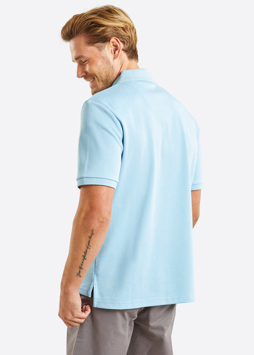 Nautica Princeton Polo Shirt - Sky Blue - Back