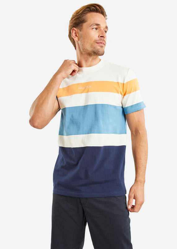 Nautica Korban T-Shirt - Ecru - Front