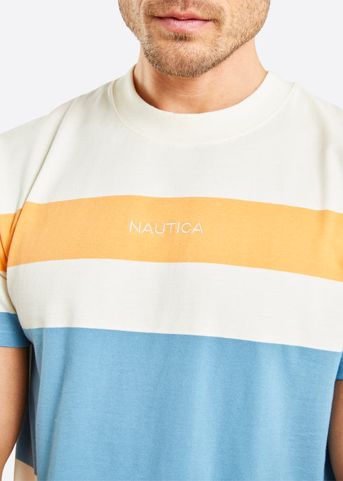 Nautica Korban T-Shirt - Ecru - Detail