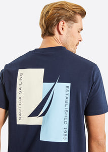 Nautica Niagara T-Shirt - Dark Navy - Detail