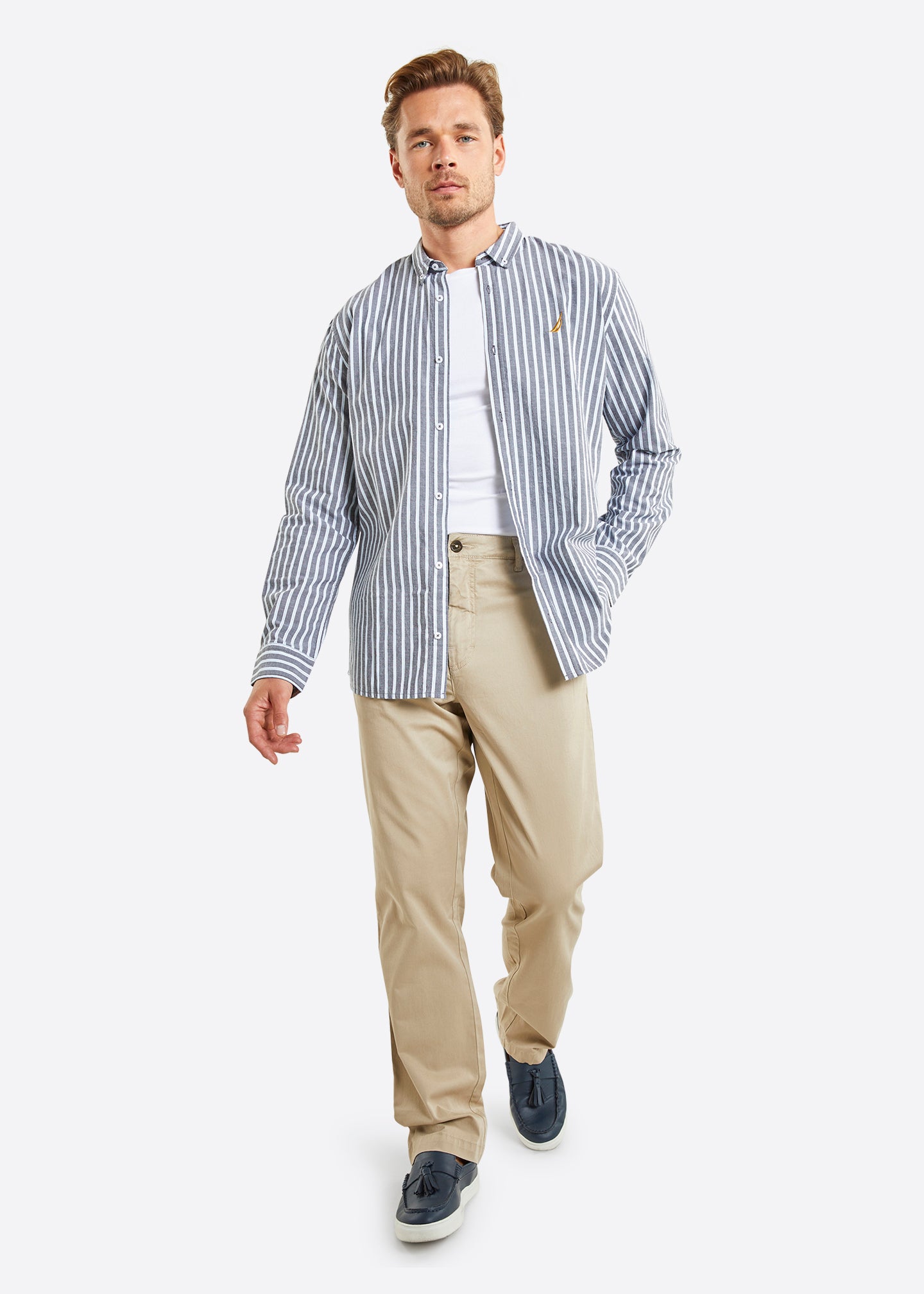 Nautica Edmonton Long Sleeve Shirt - Black - Full Body