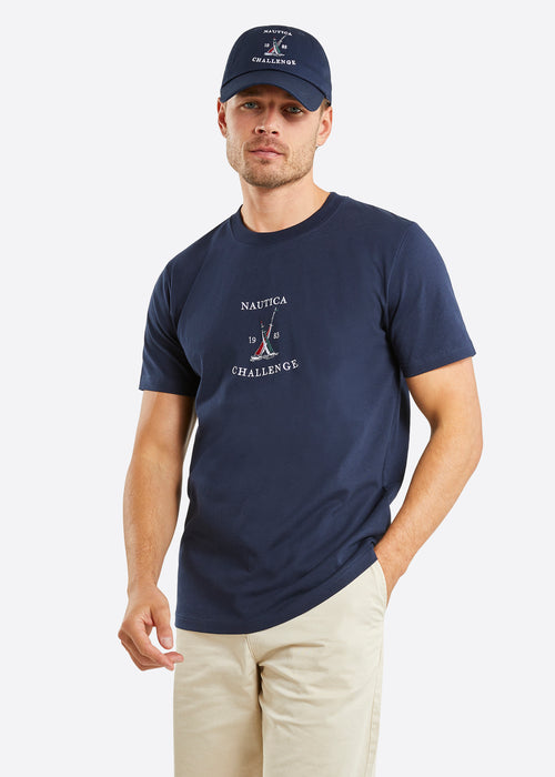 Nautica Wisconsin T-Shirt - Dark Navy - Front