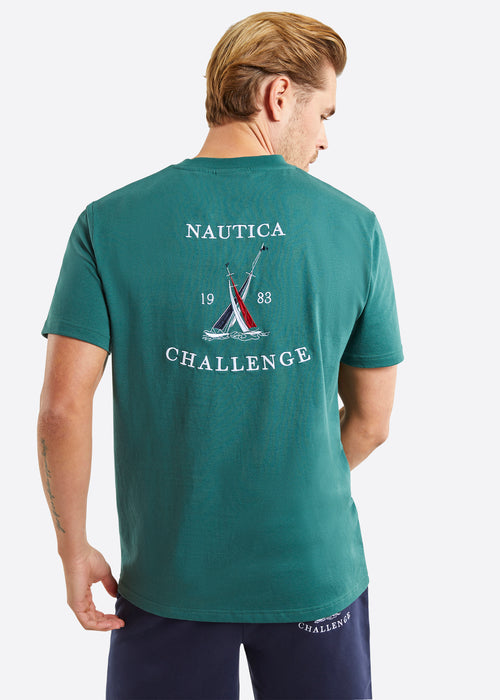 Nautica Manitoba T-Shirt - Moss Green - Back