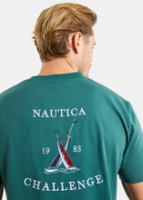 Load image into Gallery viewer, Nautica Manitoba T-Shirt - Moss Green - Detail