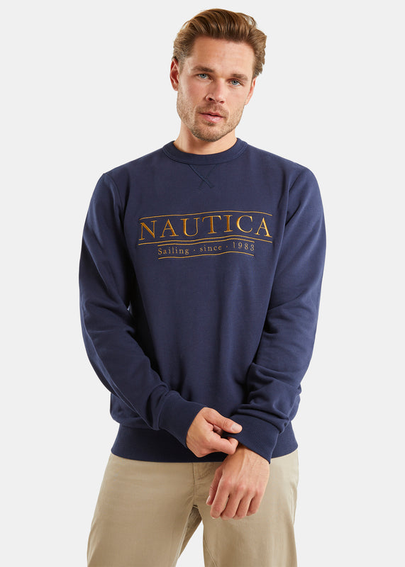 Nautica Nebraska Sweatshirt - Dark Navy - Front
