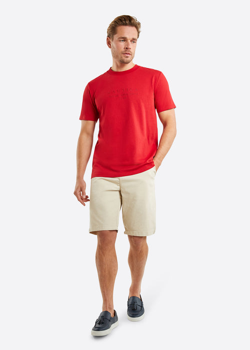 Nautica Carnegie T-Shirt - Crimson - Full Body